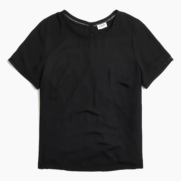 J. Crew Factory Tops - *3/$25* NWT! J. Crew Short Sleeve Top with Ladder Trim